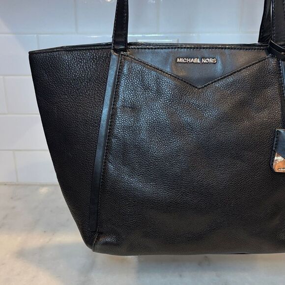 Michael Kors Whitney Large Pebbled Leather Tote Bag - Picture 2 of 16